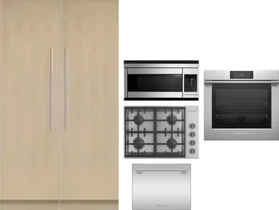 6 Piece Package Includes Refrigerator, Freezer, Cooktop, Wall Oven, Microwave And Dishwasher